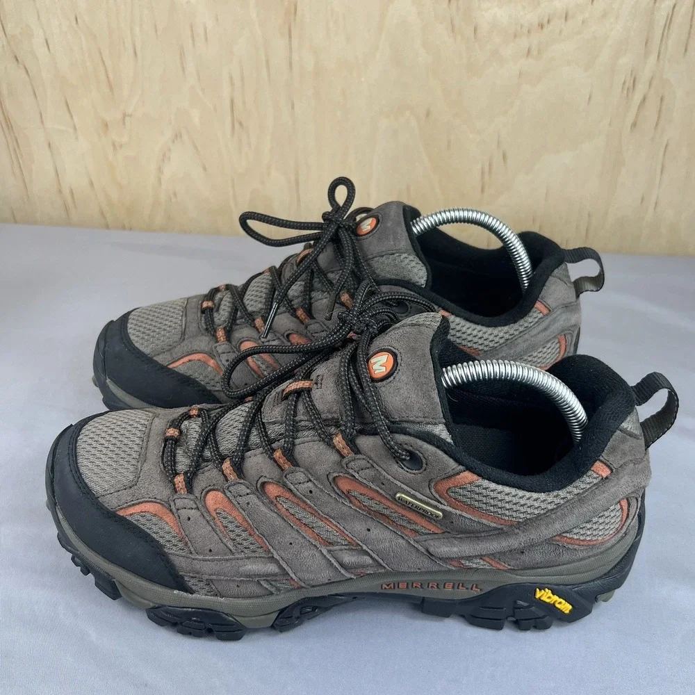 Merrell Moab 2 Waterproof Men's Size 10 Espresso Hiking Shoes J06027 Used